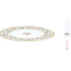 Easy Life Assiette à gâteau Ø 32 cm avec pelle GARDEN JOY