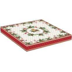 Easy Life Assiette à gâteau avec pelle de service CHRISTMAS BERRIES Clearance