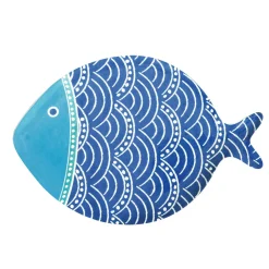Easy Life Assiette en porcelaine de 31×21,5cm SEA FRIENDS – versColor 1