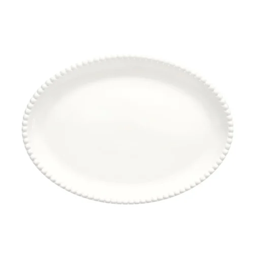 Easy Life Assiette ovale 32,5×23 cm Tiffany WHITE