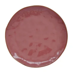 Easy Life Assiette plate en porcelaine de Ø 26 cm BURGUNDY Online