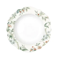 Easy Life Assiette plate en porcelaine de Ø 26 cm ZEN GARDEN WHITE New