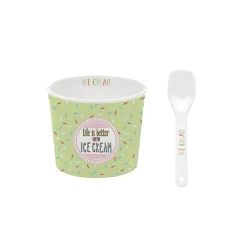 Easy Life Bol à glace avec cuillère ONFLEEK 04 Outlet