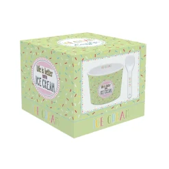Easy Life Bol à glace avec cuillère ONFLEEK 04 Outlet