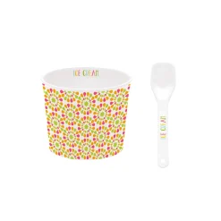 Easy Life Bol à glace avec cuillère TEXTURE 06 Hot