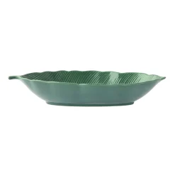 Easy Life Bol feuille en porcelaine 30×13 cm TROPICAL LEAVES GREEN