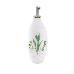 Easy Life Bouteille à huile/vinaigre en porcelaine, 300 ml HERBARIUM Discount