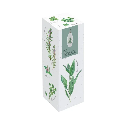 Easy Life Bouteille à huile/vinaigre en porcelaine, 300 ml HERBARIUM Discount