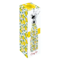 Easy Life Bouteille isotherme de 500 ml dans un coffret cadeau Lemons Hot