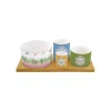 Easy Life Ensemble apéritif avec 4 bols et un plateau SPRING PARADE Clearance