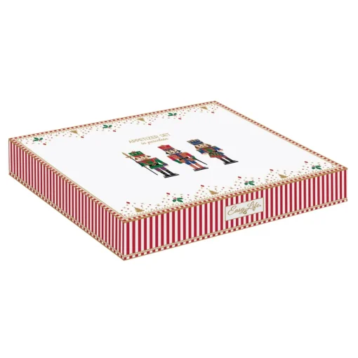 Easy Life Ensemble apéritif avec 3 bols en porcelaine et plateau en bambou NUTCRACKER Discount