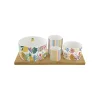 Easy Life Ensemble apéritif avec 4 bols TUTTI FRUTTI