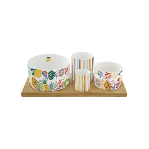 Easy Life Ensemble apéritif avec 4 bols TUTTI FRUTTI
