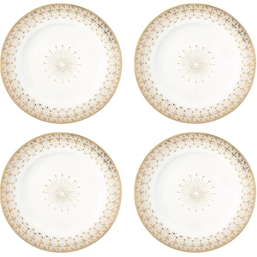 Easy Life Ensemble de 4 assiettes à dessert FESTIVE Discount