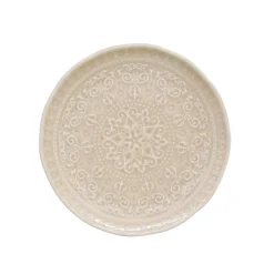 Easy Life Ensemble de 6 assiettes creuses en porcelaine de Ø 19 cm BEIGE Hot