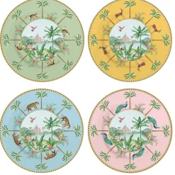 Easy Life Ensemble de 4 assiettes àdessert PARADIS SAUVAGE Outlet