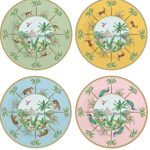 Easy Life Ensemble de 4 assiettes àdessert PARADIS SAUVAGE Outlet
