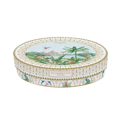 Easy Life Ensemble de 4 assiettes àdessert PARADIS SAUVAGE Outlet