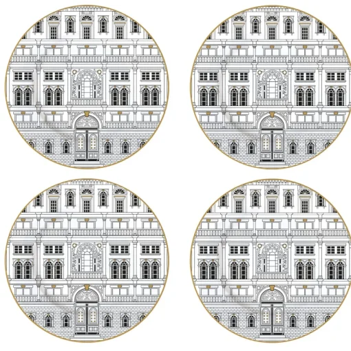 Easy Life Ensemble de 4 assiettes àdessert PALAZZO Best