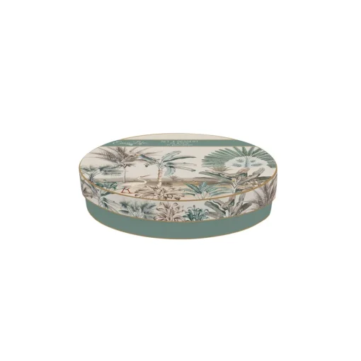 Easy Life Ensemble de 4 assiettes de 19 cm de diamètre en porcelaine dans une boîte cadeau NOSTALGIC HEAVEN Best