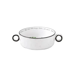 Easy Life Ensemble de 6 bols avec poignées en porcelaine Ø 12 cm HERBARIUM New