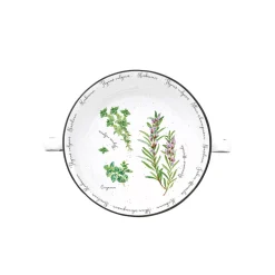 Easy Life Ensemble de 6 bols avec poignées en porcelaine Ø 12 cm HERBARIUM New