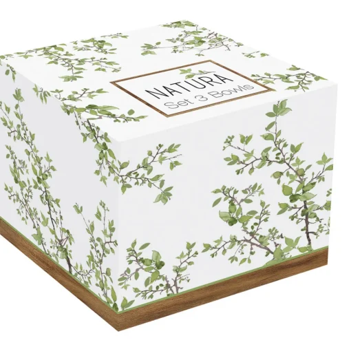 Easy Life Ensemble de 3 bols en porcelaine de diamètre 9,5 cm chacun NATURA Online