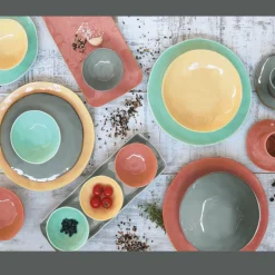 Easy Life Ensemble de 6 bols en porcelaine de Ø 10 cm INTERIORS YELLOW Hot