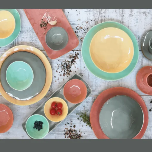 Easy Life Ensemble de 4 bols en porcelaine de Ø 18 cm INTERIORS AQUA Clearance