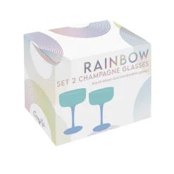 Easy Life Ensemble de 2 Champagne calices RAINBOW Online