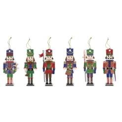 Easy Life Ensemble de 6 décorations en porcelaine pour sapin de Noël NUTCRACKER Discount