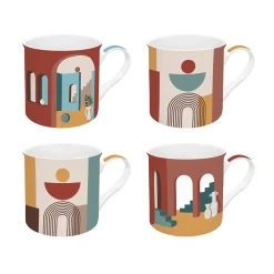 Easy Life Ensemble de 4 mugs de 300 ml ILLUSION Online