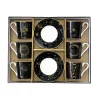 Easy Life Ensemble de 6 petites tasses à espresso de 100 ml avec soucoupes, dans une boîte cadeau CELESTIAL Sale
