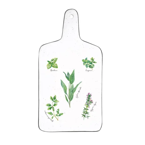 Easy Life Ensemble de 4 plateaux à fromage en porcelaine, dimensions 34,5×18 cm HERBARIUM Hot