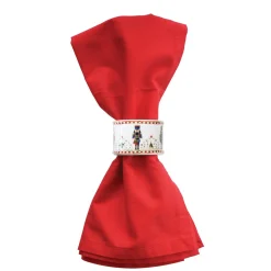 Easy Life Ensemble de 4 porte-serviettes NUTCRACKER Best