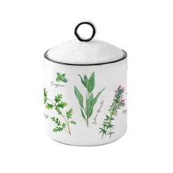 Easy Life Ensemble de 2 pots en porcelaine, dimensions Ø 10,5×15,5 cm HERBARIUM Best
