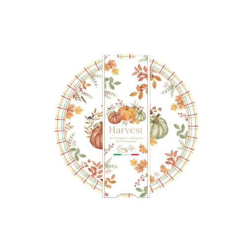 Easy Life Ensemble de 2 sets de table Ø 34,5 cm HARVEST New