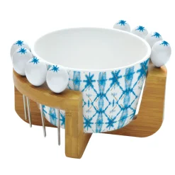 Easy Life Ensemble de 4 sets de table en liège 40x30cm dans une boîte cadeau Shibori Online