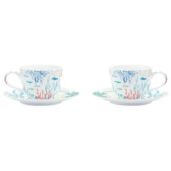 Easy Life Ensemble de 2 tasses à café avec soucoupe Under The SEA Discount