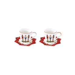 Easy Life Ensemble de 2 tasses à café avec soucoupes Vintage NUTCRACKER Online