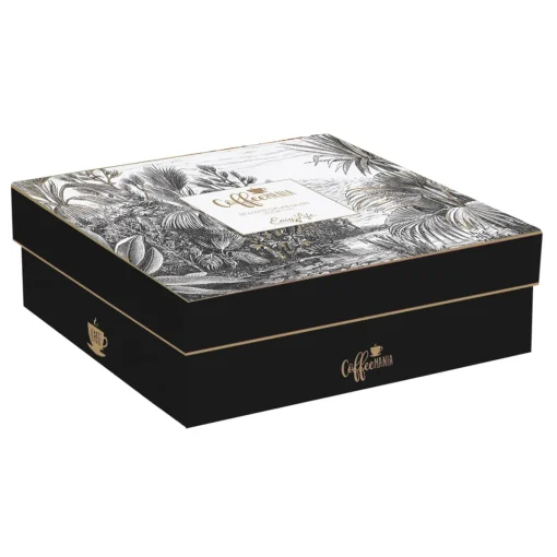Easy Life Ensemble de 6 tasses à café de 100 ml avec soucoupes en porcelaine RETRO JUNGLE New
