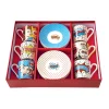 Easy Life Ensemble de 6 tasses à espresso de 100 ml avec soucoupesPOP ART Clearance