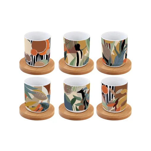 Easy Life Ensemble de 6 tasses à espresso de 100 ml avec soucoupes KILIMANJARO Clearance