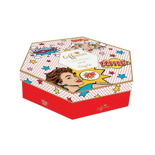 Easy Life Ensemble de 6 tasses à espresso de 100 ml avec soucoupesPOP ART Online