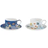 Easy Life Ensemble de 2 tasses avec soucoupes AQUARIUM Clearance
