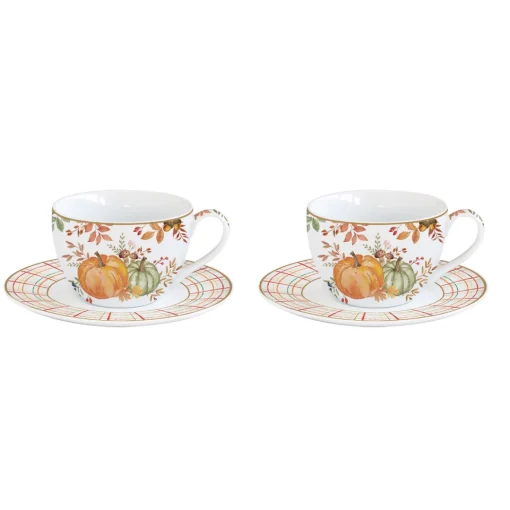 Easy Life Ensemble de 2 tasses avec soucoupe 110 ml HARVEST Hot