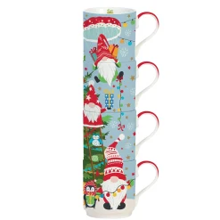 Easy Life Ensemble de 4 tasses empilables GNOMES AT WORK Online