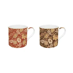 Easy Life Ensemble de 2 tasses en porcelaine 300 ml FLEURS DES RÊVES Hot