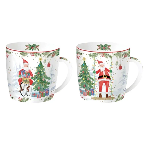 Easy Life Ensemble de 2 tasses JOYFUL SANTA Discount