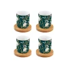 Easy Life Ensemble de 4 verres à café avec soucoupes ROYAL PEONIES Online